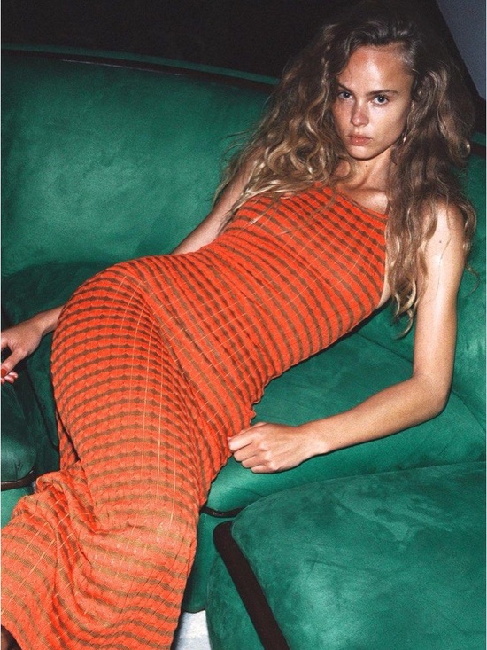 Zara Dresses & Skirts - Zara orange and brown halter neck maxi dress